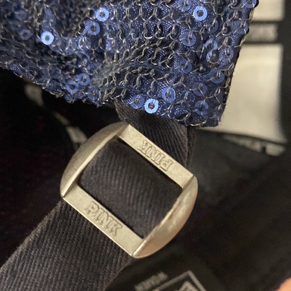 Yankees Victoria’s Secret PINK Sequin Cap Baller Hat 🧢 New York - Picture 8 of 11